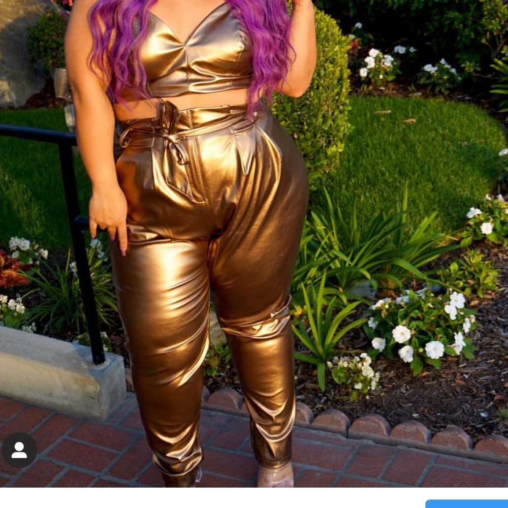 Gold pants